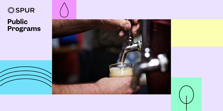 Person pouring a draft of a beer.