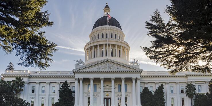 Photo of the California State Capitol in Sacramento