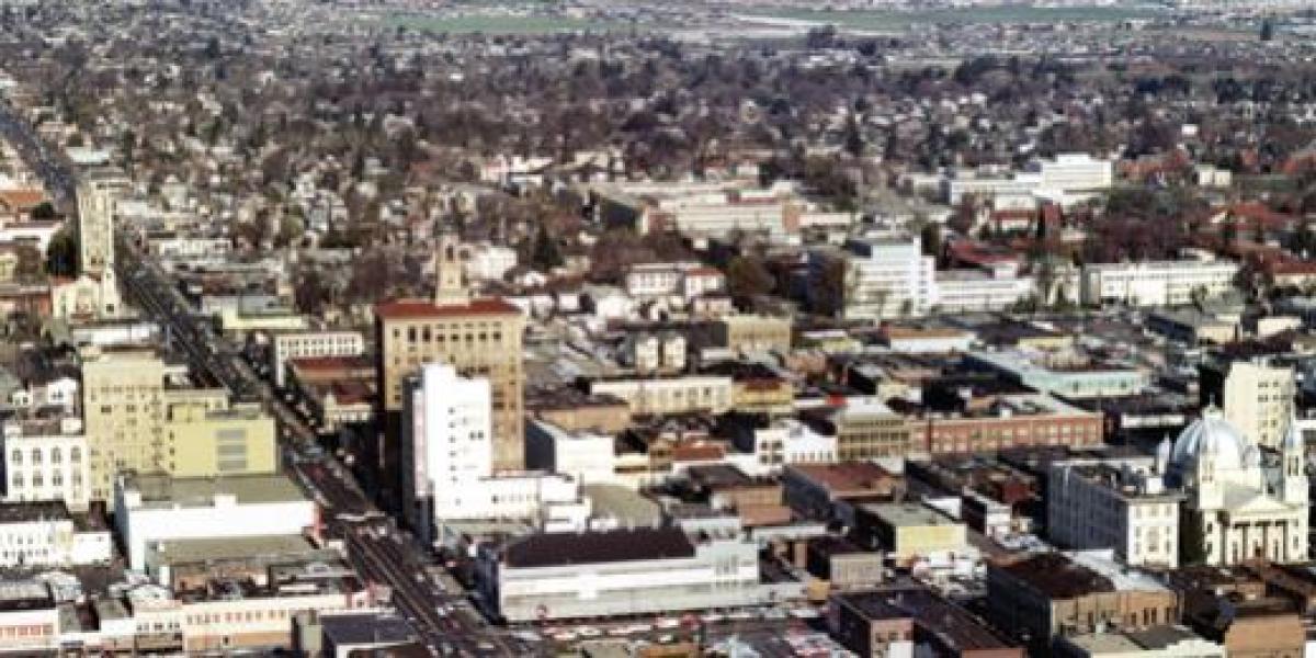 Aerial View of the San Jose, California Valley Fair Shopping Center